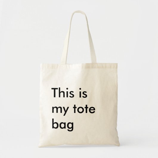 Aangepaste offerte voor "Dit is mijn canvas tas" Tote Bag (Voorkant)