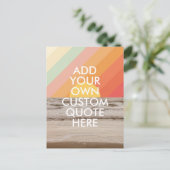 Aangepaste offerte voor oceaanlandschap briefkaart (Staand voorkant)