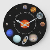 Aangepaste offerte voor zonnesysteem of naam grote klok (Voorkant)