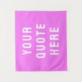 Aangepaste Offertespandoek Persoonlijk Helder Roze Wandkleed (Voorkant)