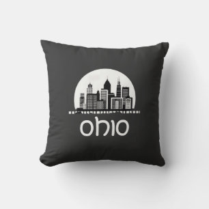 Aangepaste Ohio Skyline Kussen
