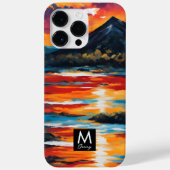 Aangepaste olieverfschilderij Sunset Landschap Mon Case-Mate iPhone Case (Achterkant)