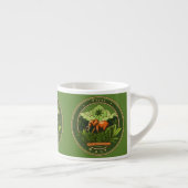 Aangepaste olifant art espresso kop (Rechts)