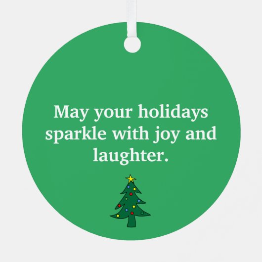 Aangepaste Olifant Kerst Ornament (Achterkant)