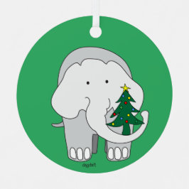 Aangepaste Olifant Kerst Ornament