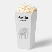 Aangepaste olifant verjaardag popcorn doos bedankdoosjes (Popped)