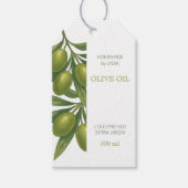 Aangepaste olijfolie-etiket cadeaulabel (Voorkant)