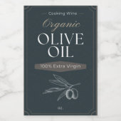 Aangepaste Olijfolie Koken Wijn Etiketten (Enkel label)