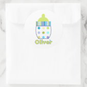 Aangepaste Oliver Baby fles Ronde Sticker (Tas)