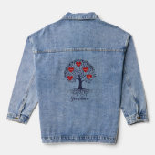 Aangepaste oma denim jas jacket (Achterkant)