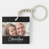 Aangepaste Oma Est Jaar Foto Sleutelhanger (Achterkant)