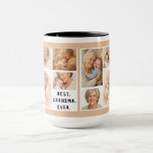 Aangepaste oma-fotocollage | Oma- en opa-dag Mok (Midden)