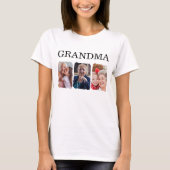 Aangepaste oma-fotocollage t-shirt (Voorkant)