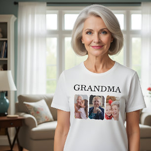 Aangepaste oma-fotocollage t-shirt