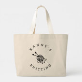 Aangepaste oma gepersonaliseerde breizak grote tote bag (Achterkant)