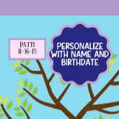 Aangepaste oma Gift Voeg handafdruk en naam 5 Kind Wandkleed