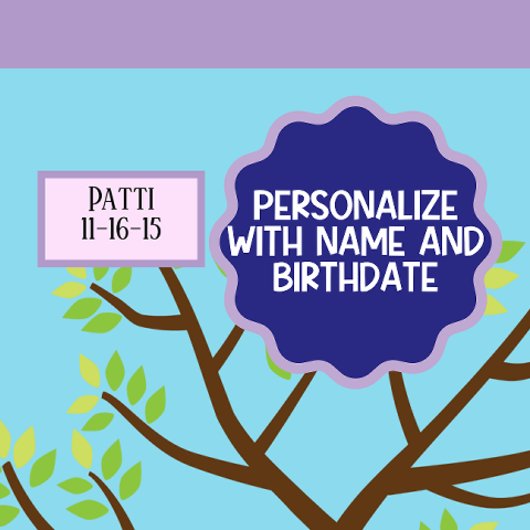 Aangepaste oma Gift Voeg handafdruk en naam 5 Kind Wandkleed