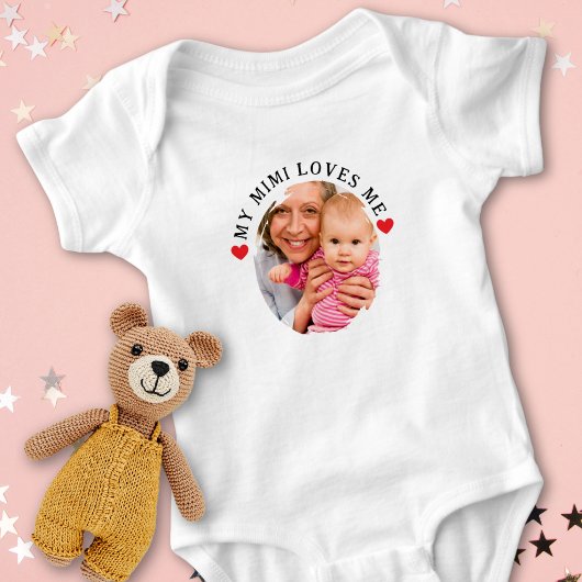 Aangepaste Oma Kleinkind Mijn Mimi Houdt Van Mij F Romper