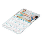 Aangepaste oma kleinkinderen foto 2024 jaar kalend magneet (Linkerzijde)