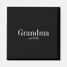 Aangepaste Oma Modern Zwart en Wit