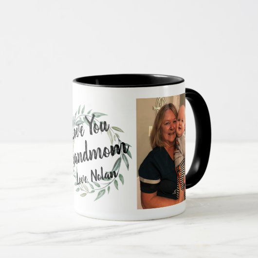 Aangepaste oma opa foto Mok van kleinkind (Voorkant rechts)