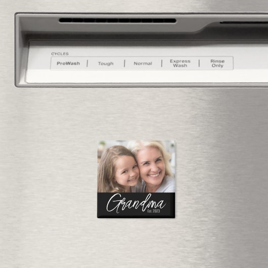 Aangepaste Oma Opgericht Foto Magneet (Insitu (Vaatwasser))