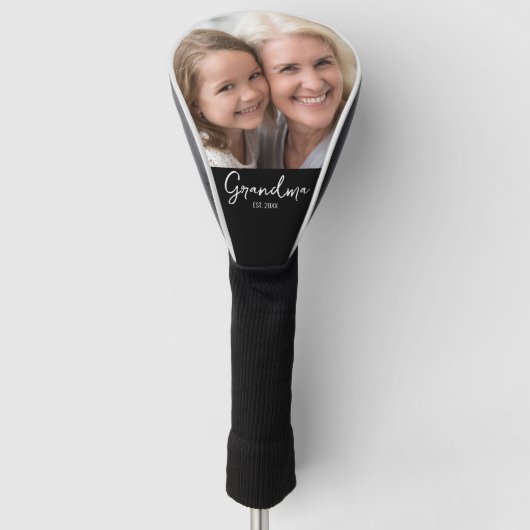 Aangepaste Oma Opgericht Jaar Foto Golfheadcover (Voorkant)