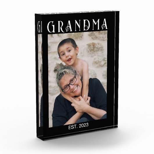 Aangepaste Oma Opgericht Modern Fotoblokken (Links)