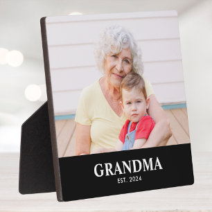 Aangepaste Oma Opgericht Modern Krachtig Foto Fotoplaat