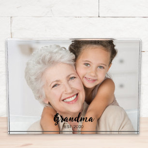 Aangepaste Oma Opgerichte Moderne Schrift Fotoblokken
