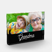 Aangepaste Oma Opgerichte Moderne Script Fotoblokken (Links)