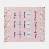 Aangepaste Oma Tuin van de Liefde Gift Fleece Deken (Voorkant (Horizontaal))