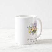 Aangepaste oma's bos bloem kleinkinderen koffiemok (Voorkant rechts)