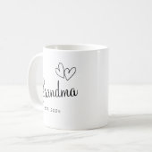 Aangepaste Oma's Coffee Cup Kerstcadeau voor Gr Koffiemok (Voorkant links)