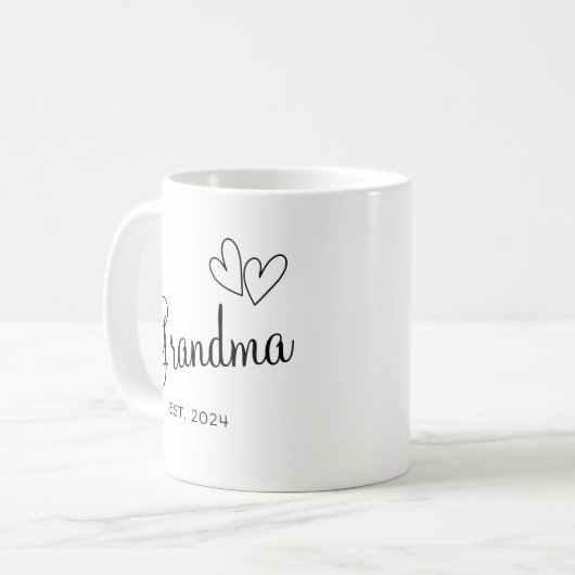 Aangepaste Oma's Coffee Cup Kerstcadeau voor Gr Koffiemok (Voorkant links)