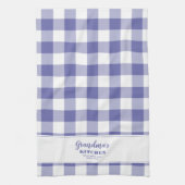 Aangepaste Oma's Keuken Periwinkle Blauw Elegant Theedoek (Verticaal)