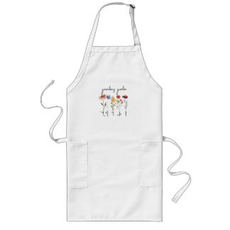 Aangepaste oma's tuin gepersonaliseerde verjaardag lang schort