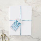 Aangepaste Ombre Sip Sip Hooray Baby Boy Shower Cadeaulabel (Met Touw)