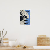 Aangepaste OMG bericht antiek 50's Print Poster (Keuken)