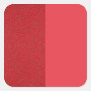 Aangepaste omgekeerde tomatenrode gesplitste Stick Vierkante Sticker