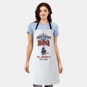 Aangepaste Onafhankelijkheidsdag BBQ Familie Schort (Gedragen)