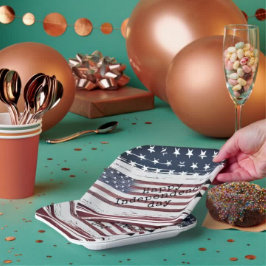 aangepaste Onafhankelijkheidsdag vliegtuigvlag pap Papieren Bordje