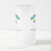 Aangepaste onderneming met Logo voorgevormde Mokke Matglas Bierpul (Center)