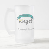 Aangepaste onderneming met Logo voorgevormde Mokke Matglas Bierpul (Links)