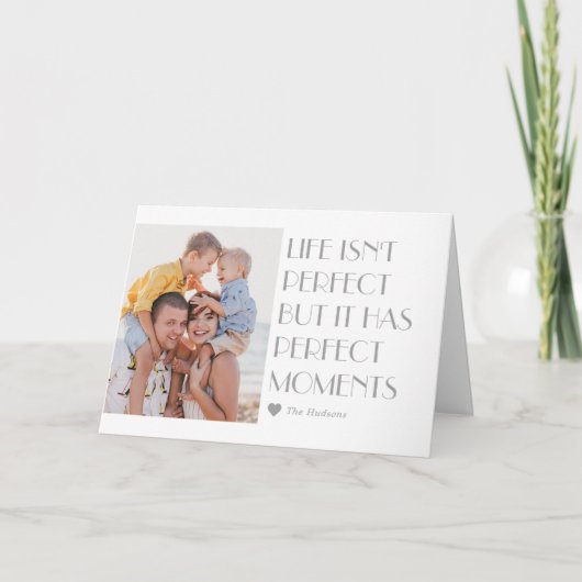 Aangepaste onderschriften bewerkbare kleuren moder feestdagen kaart (Voorkant)