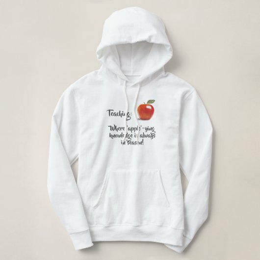 Aangepaste onderwijs altijd in het seizoen Apple Hoodie (Design voorkant)