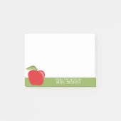 Aangepaste Onderwijsappel met Moderne Appel Post-it® Notes (Voorkant)