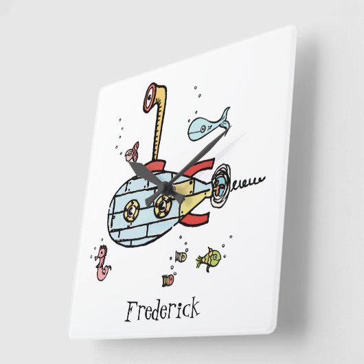 Aangepaste onderzeeër onder water vierkante klok (Hoek)