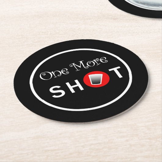 Aangepaste Onderzetters met Shot Glass Graphic (Gebogen)