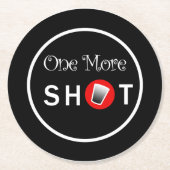 Aangepaste Onderzetters met Shot Glass Graphic (Voorkant)
